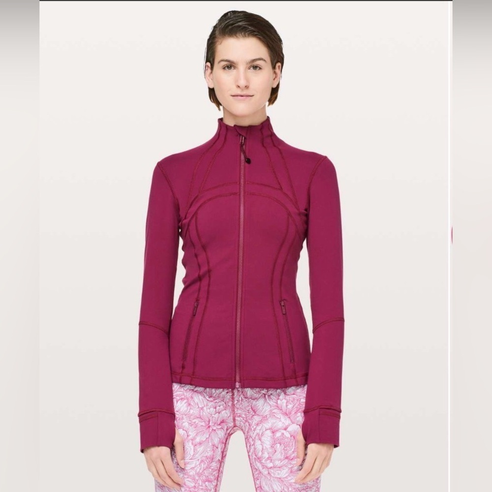 Lululemon Define Jacket Size 6 Star Ruby Zip Up Yoga Pilates Athleisure Workout